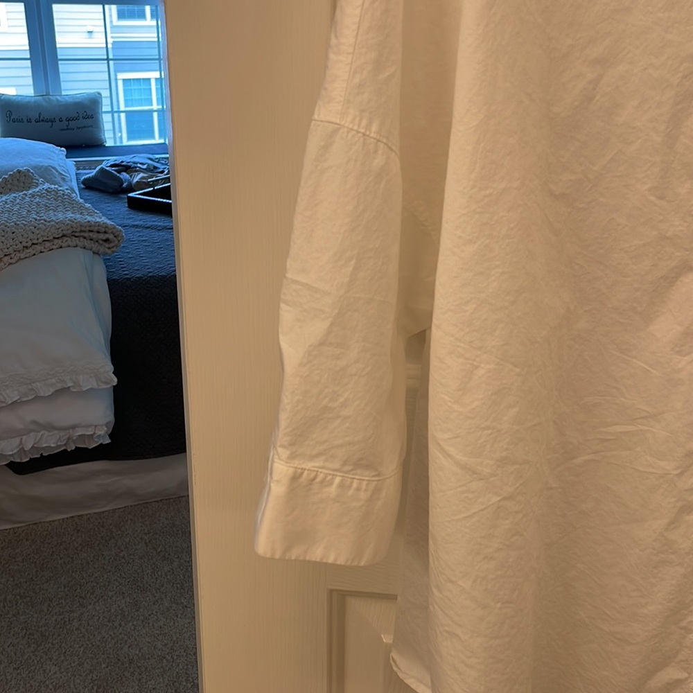 Whit Poplin Button Down - image 3